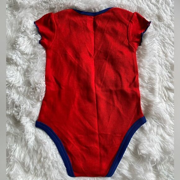 New York Rangers Hockey Baby Onsie Ruffle Sleeves Red Blue New - Picture 2 of 6